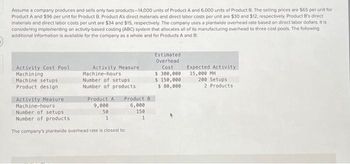 Answered: Assume A Company Produces And Sells… | Bartleby