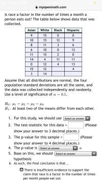 Answered: 1. For This Study, We Should Use [… | Bartleby