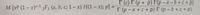 T (c) F (p + p) T(p – a – b + c + p)
M [xP (1 – x)-1 2F1 (a, b; c; 1 – x) H(1 – x); p] :
T (p - a + c + p) I (p – b + c + p)
