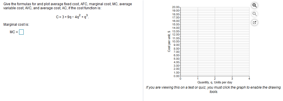 Solved Average fixed cost (AFC) A. is $0 when no output is