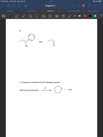 Answered: B) ОН From 3. Propose A Mechanism For… | Bartleby