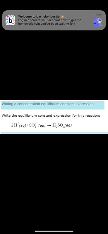 Answered: Rite The Equilibrium Constant… | Bartleby