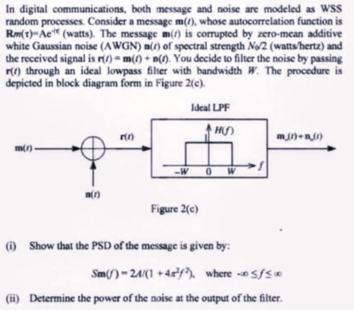 Answered: In digital communications, both message… | bartleby