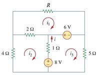 R
6 V
+ -
1Ω
iz
i3
8 V
