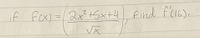 if fox) = 2x² t5x+4 find fIL).
