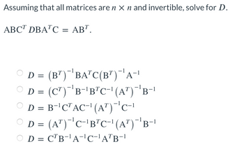 Solved 7. Given AE M. (F), let B the n x n matrix whose (i