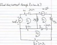 Answered: Find the current throgh R=202? to 3ó… | bartleby