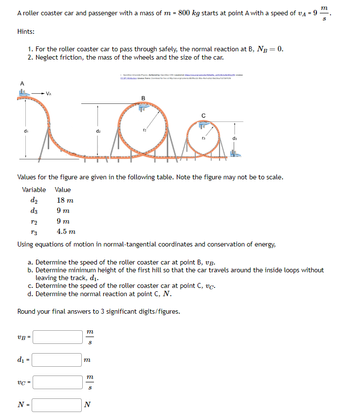 Answered m A roller coaster car and passenger bartleby