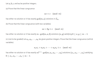 Answered: Let A, B, C, And M Be Positive… | Bartleby