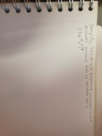 **Task: Simplify the Expression**

**Instructions:**

1. Simplify the given mathematical expression.
2. Do not use negative exponents in the answer.
3. Assume that no variables are equal to zero.

**Expression to simplify:**

\[
\frac{(3w^{-8} x^5)}{4}
\]