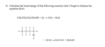 Answered 9 Calculate the bond energy of the bartleby