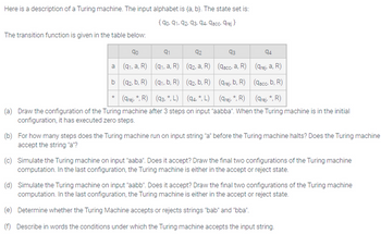 configuration of Turing machine