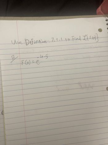 Use Defintion 7.1.1 to Find L{FG)}
12
561-4-5