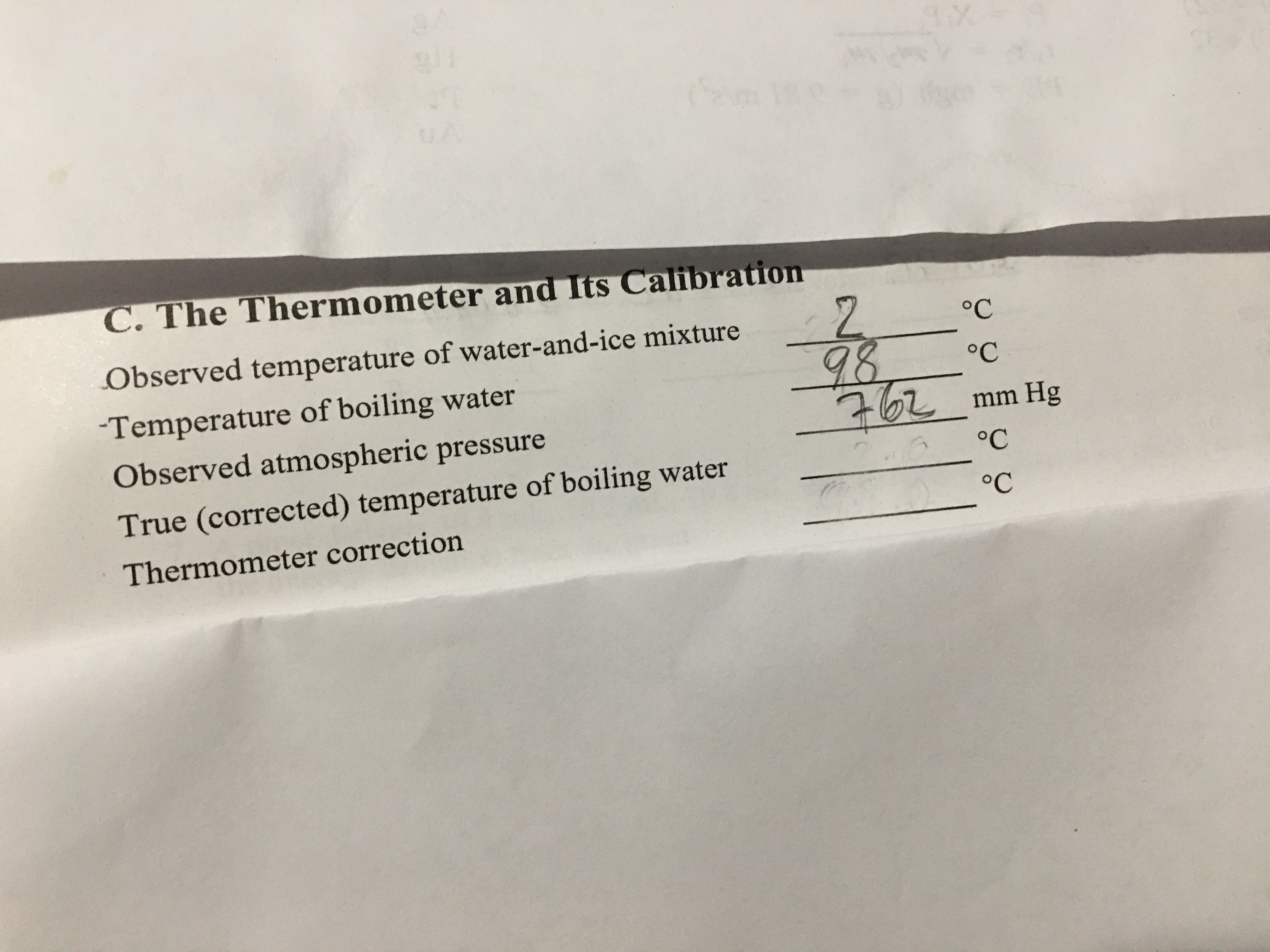 Answered: C. The Thermometer And Its Calibration… | Bartleby