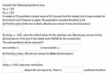 for a given sample size in hypothesis testing quizlet