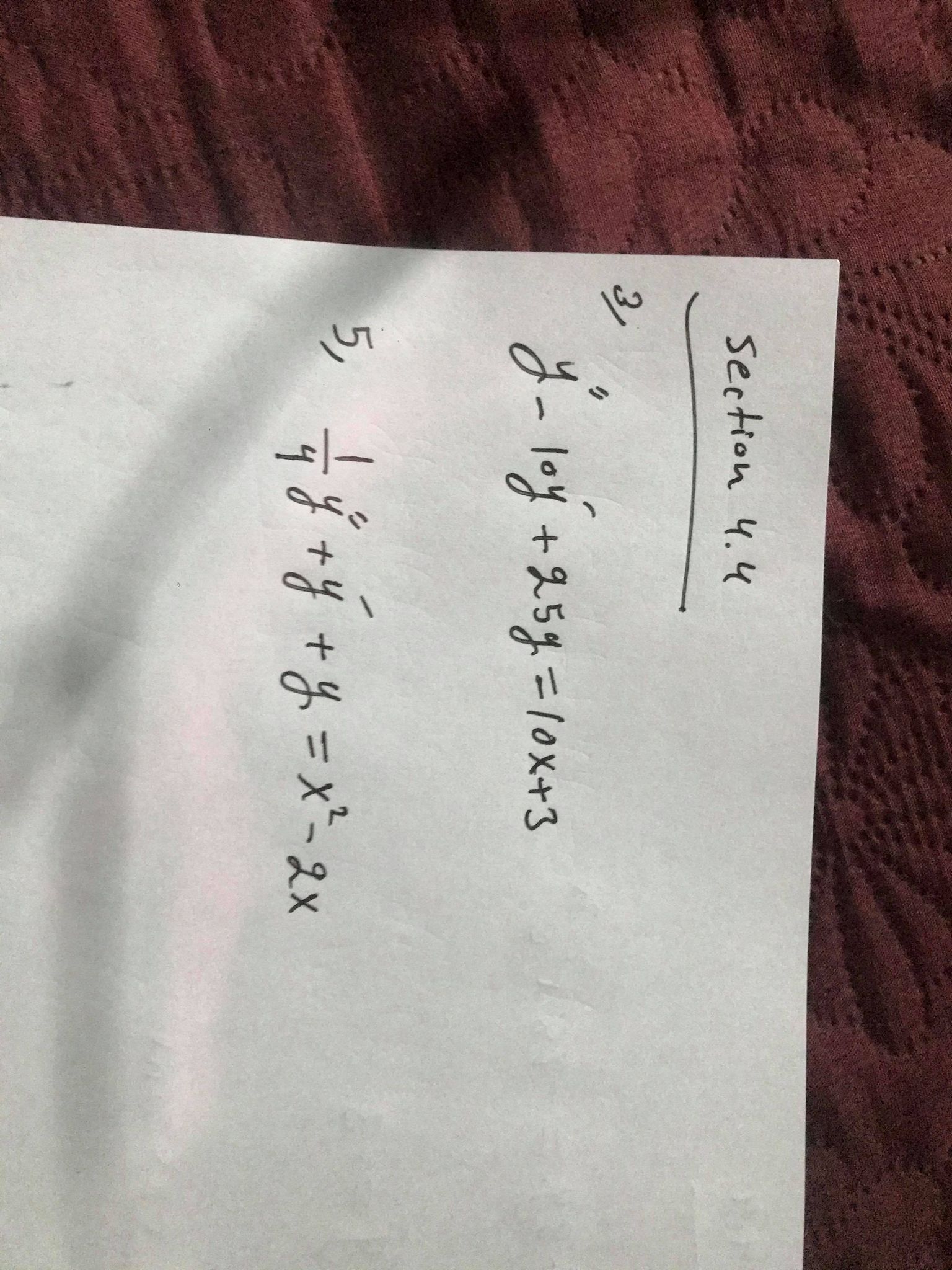 31
ク
メ-1oy+25g=10x+3
5,
す+y +y=メー2x
