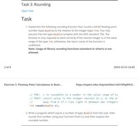 Answered: 1. Implement The Following Rounding… | Bartleby