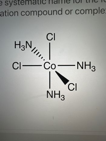 Answered: Systematic Ation Compound Or Comple:… | Bartleby