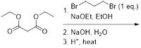 Br (1 eq.)
Br
1.
NaOEt, EIOH
2. NaOH, H20
3. H*, heat
