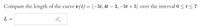 Compute the length of the curve r(t) = (-5t, 4t – 3, –5t + 5) over the interval 0 <t<7
L =
