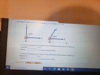 **Title: Understanding Forces and Acceleration**

**Introduction**

In this exercise, we explore how different force configurations affect the acceleration of an object. We will analyze the forces acting on a 2.20-kg object and calculate its resulting acceleration in two scenarios.

**Force Configurations**

- **Figure (a) Configuration:**
  - Two forces, \(\vec{F}_1\) and \(\vec{F}_2\), are applied to the object.
  - \(\vec{F}_1 = 25.0 \, \text{N}\) acts horizontally to the right.
  - \(\vec{F}_2 = 12.0 \, \text{N}\) acts vertically upward.
  - The angle between \(\vec{F}_1\) and \(\vec{F}_2\) is \(90.0^\circ\).

- **Figure (b) Configuration:**
  - Again, two forces \(\vec{F}_1\) and \(\vec{F}_2\) are applied.
  - \(\vec{F}_1 = 25.0 \, \text{N}\) acts horizontally to the right.
  - \(\vec{F}_2 = 12.0 \, \text{N}\) acts at an angle of \(60.0^\circ\) above the horizontal to the right.

**Tasks**

- **(a) Calculate the acceleration for Figure (a):**
  - Determine the magnitude and direction of acceleration with the forces configured as shown.

- **(b) Calculate the acceleration for Figure (b):**
  - Determine the magnitude and direction of acceleration with the forces configured as shown.

**Instructions for Solving:**

1. **Use Newton's Second Law**: \(\sum \vec{F} = m \vec{a}\), where \(m\) is the mass, and \(\sum \vec{F}\) is the vector sum of forces.
2. **Resolve Forces**: Break down the forces into their components if necessary (especially for Figure b).
3. **Calculate Acceleration**:
   - Compute the net force from the force components.
   - Determine the magnitude of the acceleration using \(a = \frac{F_{\text{net}}}{m}\).
   - Use trigonometry to find the direction of the acceleration.

**Assistance:**

- If