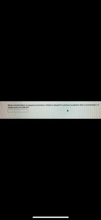 ### Problem Statement

**What concentration of aqueous aluminum nitrate is required to produce a solution with a concentration of nitrate ions of 0.568 M?**

[_Enter your answer in the space provided_]