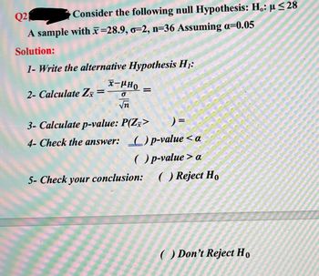 null hypothesis calculator t value