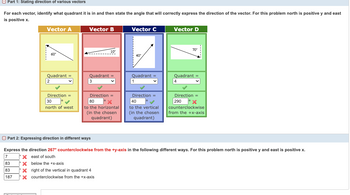 Answered: Part 1: Stating direction of various… | bartleby