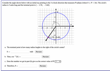 Answered: Consider the angle shown below with an… | bartleby