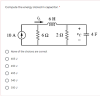 Answered: Compute The Energy Stored In Capacitor. | Bartleby