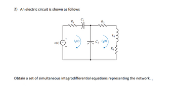 Answered: Obtain A Set Of Simultaneous… | Bartleby