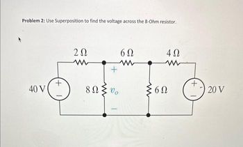 Answered: Problem 2: Use Superposition to find… | bartleby