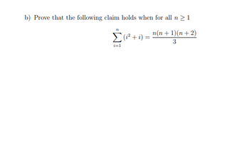 Answered: Prove that the following claim holds… | bartleby