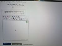 [References]
Draw the major organic product of the following reaction.
CH3CH2CHCH2CH3 SOCI2
OH
• You do not have to consider stereochemistry.
• You do not have to explicitly draw H atoms.
opy
aste
C.
- [F
ChemDoodle
Submit Answer
Try Another Version
3 item attempts remaining
