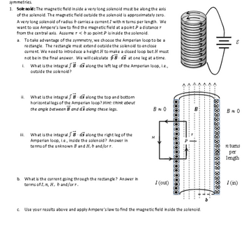 Answered: 1. Solenoid: The magnetic field inside… | bartleby