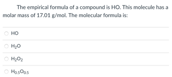 Answered The empirical formula of a compound is bartleby