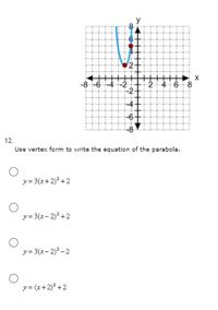 Answered 12 Use Vertex Form To Write The Bartleby