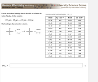 Answered Use the molar bond enthalpy data in the bartleby