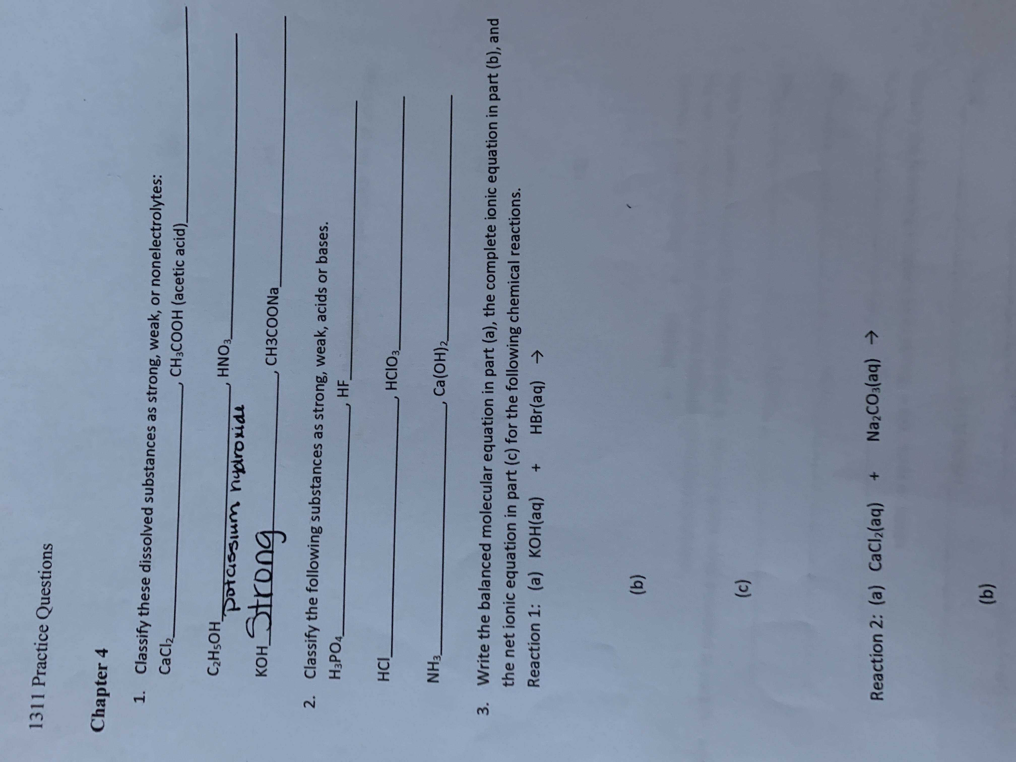 Answered: 1311 Practice Questions Chapter 4 1.… | bartleby