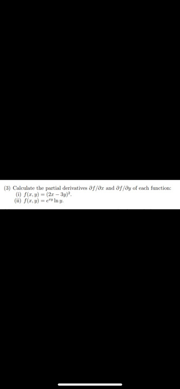 Answered Calculate The Partial Derivatives Afax Bartleby 7019