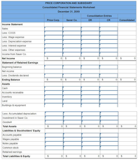 Answered: Price Corporation acquired 100 percent… | bartleby