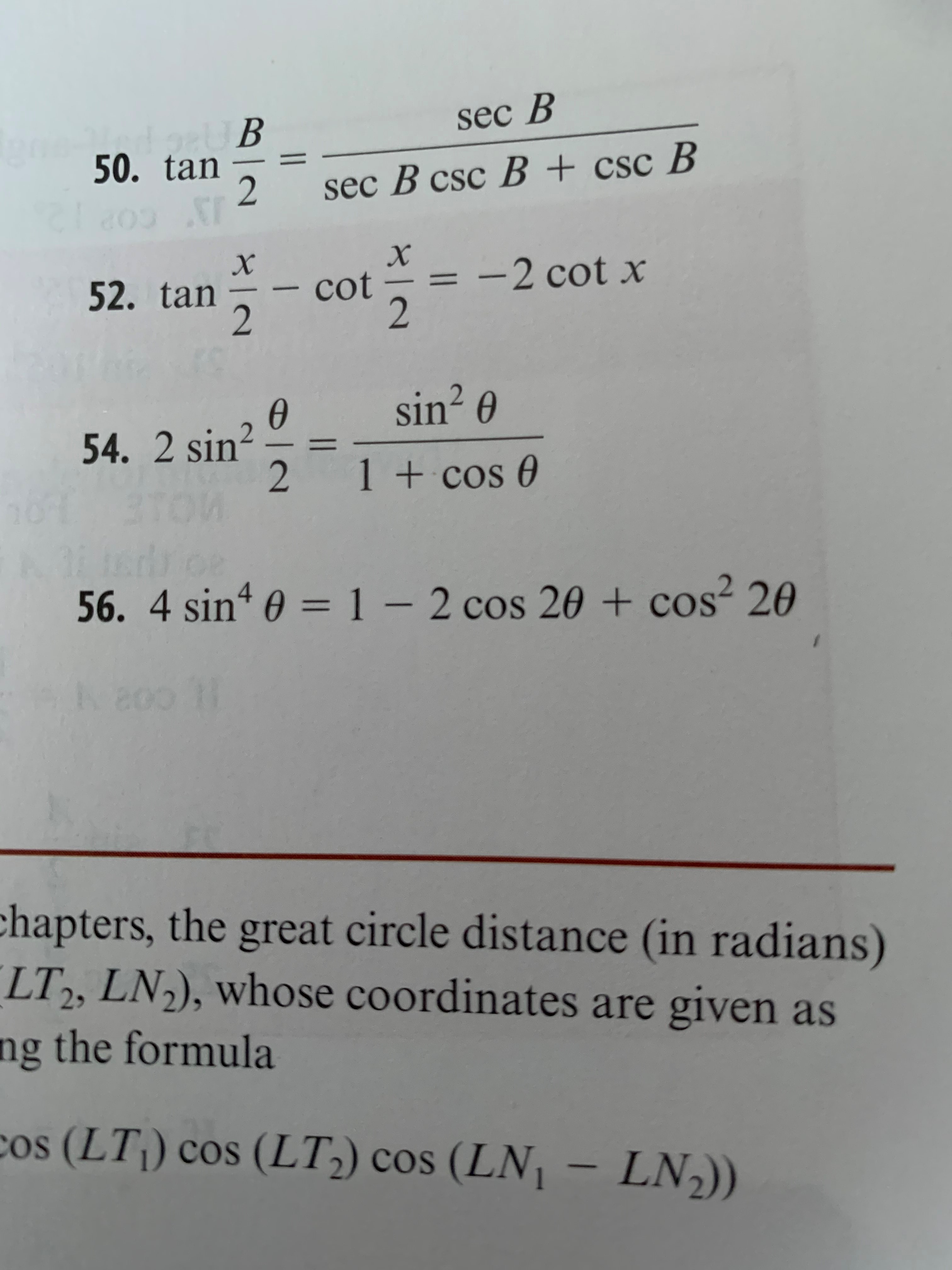 Answered: Sec B 50. Tan %3D Sec B Csc B + Csc B х… | Bartleby