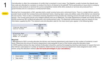 Four separate reasons for costs in the Commissioner's Office