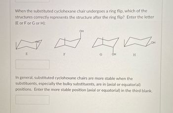 Answered: Consider the substituted cyclohexane… | bartleby