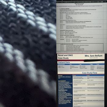 B
CDEFGHIJ
K
LM N CP Q
NMSU Dietetic Internship
MRS. SARA BELLUM
R STU VWXY
Z
AA
AACAL
AE
Please read the dinical patient record, all the sections, and complete the purple lavender sections throughout the dinical record.
A-Assessment 5/06/2020
Reason for Nutrition Assessment: 62 YOF REFERRED TO RDN IN ACES DIALYSIS CLINIC FOR CONSISTENT
CARBOHYDRATE/RENAL DIET EDUCATION
Client History (CH): note which diagnosis is the primary or admitting diagnosis
Patient chief nutrition complaint: PT IS TIRED (PT IS ON HEMODIALYSIS)
Age: 62
CH-2.1.1
CH-1.1.1
CH-1.1.3
Sex FEMALE
CH-1.1.4
Race: CAUCASIAN
CH-1.1.6
Language: ENGLISH
Patient/Client/Family Medical/Health History:
CH-2.1.1
CH-2.1.3
Social History:
CH-3.1.2
CH-3.1.4
CH-3.1.5
Patient chief nutrition complaint: PT IS TIRED (PT IS ON HEMODIALYSIS)
Endocrine/metabolism: DM2 DIAGNOSED 5 YEARS AGO
Living/housing situation (specify): UVES WITH HUSBAND
Social and medical support (specify): HUSBAND DOES THE COOKING WHEN PT IS TOO TIRED TO COOK
Geographic location of home (specify): LAS CRUCES
Anthropometric Measurements (AD):
AD-1.1.1.7 Stated Height: 160 CM (5'3")
AD-1.1.2.16 Postdialysis weight: 64.4 KG (142#)
AD-1.1.5.1 BMI: 25.2, OVERWEIGHT
Nutrition Focused Physical Findings (PD):
PD-1.1.5
PD-1.1.9.2
Vital signs:
Digestive system: PT WITH FAIR APPETITE
Anuria: PT REPORTS PRODUCING URINE "MAYBE TWO OR THREE TIMES A DAY"
PD-1.1.21.5
PD-1.1.21.6
PD-1.1.21.7
Pulse rate: 85 BPM
Respiratory Rate: 13 BREATHS PER MINUTE
Temperature: 37 CELSIUS
Food/Nutrition Related History (FH):
FH-1.2.1.1
FH-1.2.2.1
FH-1.2.2.2
FH-1.2.2.3
FH-2.1.1.2
Oral fluid estimated intake in 24 hours: 900-1100 ML FLUID/DAY
Estimated amount of food: 70% OF TRAY
Types of food/meals: PRE-SELECT MENU
Meal/snack pattern: 3-5 MEALS PER DAY AT HOME
Modified diet order: CONSISTENT CARB/RENAL DIET
Renal and DM2
Case Study
Patient Data
Anthropometrics
Height: 5'3"
Mrs. Sara Bellum
DOB: 03/28/1958
Diet
Labs
Meds
Intake
Consistent
GFR: 10 ml/min
Weight: 142 lbs
Carbohydrate/Renal
diet
BUN: 33 mg/dL
Creatine: 2.5 mg/dL
Glucotrol
Dyrenium
Cardura
70% of tray
900-1100 mL/day
Renagel
Referral
Steps
Referred to RDN in ACES dialysis
clinic
Case Study Brief
You conducted a nutritional
Case Study Flow
Knock on door and ask
permission to enter room
Greet patient by name
Introduce yourself
assessment on this patient a couple Identify patient by two patient
of days ago and agreed on a
discussion about a dialysis and
diabetes diet. Now, provide an in-
depth protein and fluid education
to the patient.
You will need to know:
Protein sources
Amount to eat daily
Protein and other foods high in
phosphorus (I.e. cheese, legumes)
Cooking method of protein sources
Urine produced daily
Dividing fluids throughout the day
Types of fluid
Acceptable fluids (l.e. ginger ale)
Fluids to avoid (l.e. dark colas)
Food considered fluid (l.e. jello)
Tips to reduce thirst
identifiers
State purpose of visit
Give patient protein and fluid
education
Mention further education at
next dialysis session
Give the patient a renal diabetic
dietic booklet
Give the patient an idea of what
to expect next session
Ask if the patient has any
questions
Thank the patient
Note
You must motion a knock on the virtual
door
I.e. Mrs. Bellum
Full name and DOB will be used for virtual
reality case studies
The RD will provide this for this case study
These can be done in any order
Sodium, potassium, and phosphorus
Blood sugars, carbohydrates, sample meals