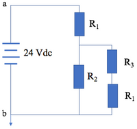 a
R1
24 Vdc
R3
R2
R1
b
