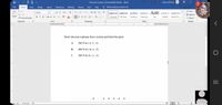 Oral exam 2 group 2 [Compatibility Mode] - Word
nelson entienza
File
Home
Insert
Design
Layout
References
Mailings
Review
View
Help
O Tell me what you want to do
X Cut
- 11
E-E- -
P Find -
A A
Aa -
AaBbCcDc AaBbCcDc AaBbC AaBbCcl AaB AaBbCcc AGBBCCD
Calibri
abe Replace
D Select-
Ee Copy
Paste
BIU- abc x, x
A - ay - A
I Normal
I No Spac. Heading 1
Heading 2
Title
Subtitle
Subtle Em.
Format Painter
Clipboard
Font
Paragraph
Styles
Editing
1... .X.. : L. . 1 . . . .. 2... : . . 3.. .L: . . 4. . . . . 5.. :. . . 6. . 7...
Draw the non-coplanar force system and label the parts
A
200 N at ( 4, 5, -3)
В.
400 N at (-6, 4, -5)
300 N at (4, -2, -3)
I
II
Page 1 of 1
43 words
