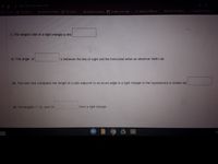 vbschools schoology.com
Eoimas S Schoology
Eayside Fome Page 6 Schoology
Bayside Fome Page Its Elementel - Ele.
Jaci DEsmos | Testing
Play Kahoot! - Ente
Keepvid da
I. The longest side of a right triangle is the
II. The angle o
is between the line of sight and the horizontal when an observer looks up.
III. The ratio that compares the length of a side adjacent to an acute angle in a right triangle to the hypotenuse is known as
IV. The lengths 7, 12, and 14
Iform a right triangle.
