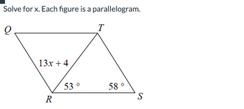 Answered: Solve For X. Each Figure Is A… | Bartleby