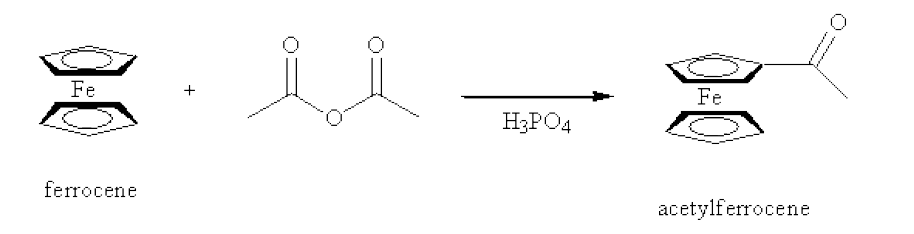 friedel crafts acylation of ferrocene mechanism